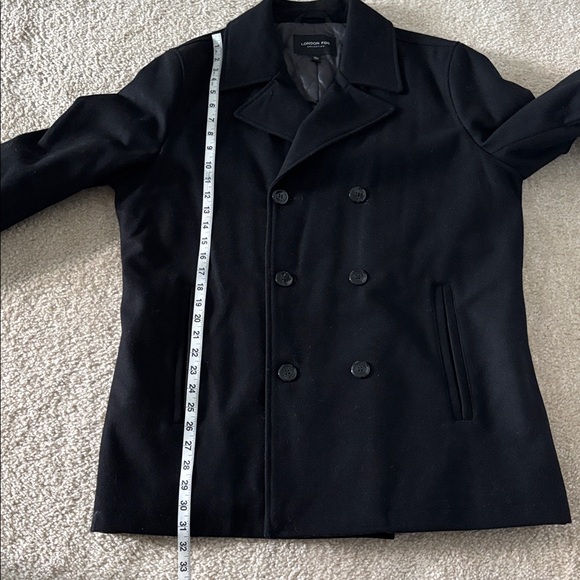 London Fog Men's Black Peacoat - Picture 8 of 8